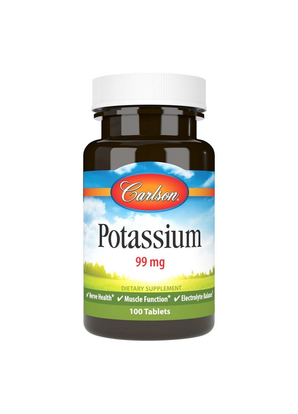 Витамины и минералы Potassim, 100 таблеток Carlson Labs (293477217)