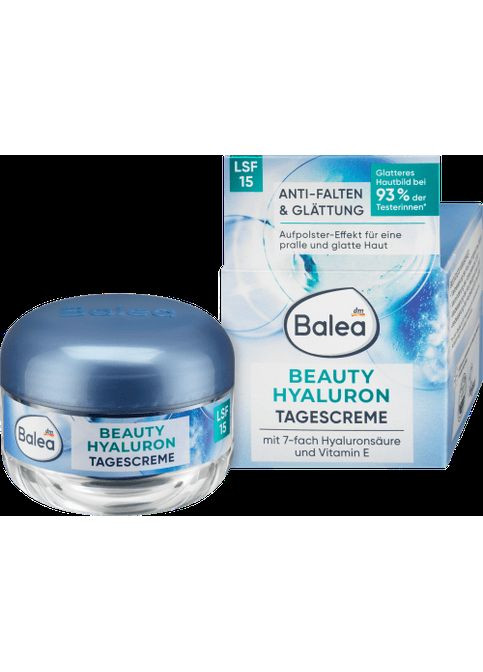 Антивіковий крем З 7-кратним вмістом гіалуронової кислоти Gesichtscreme Anti Falten Beauty Hyaluron LSF 15, 50 ml Balea (366889572)