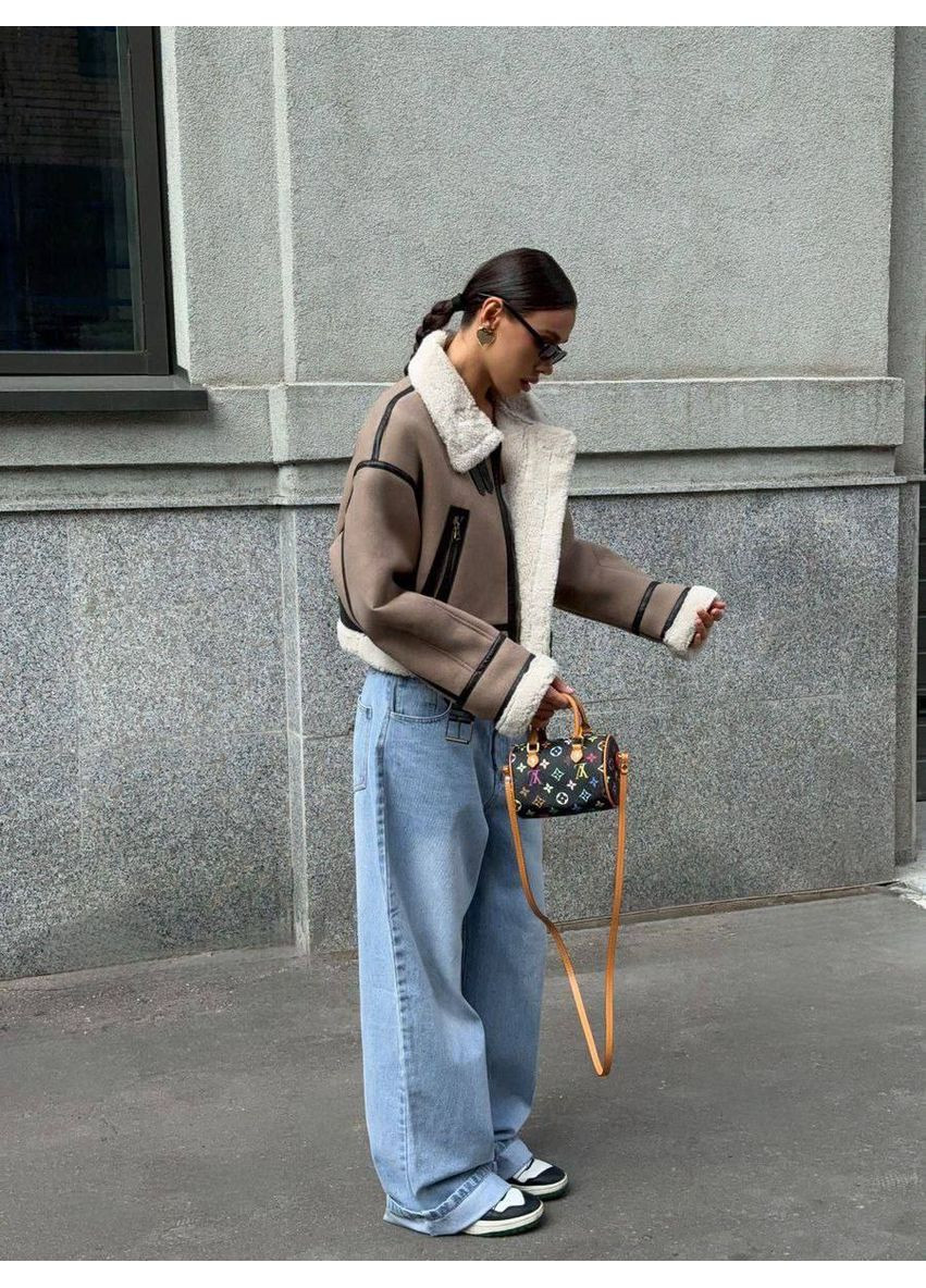 Дубленка женская трендовая (замеры в описании) Vione (368708726)