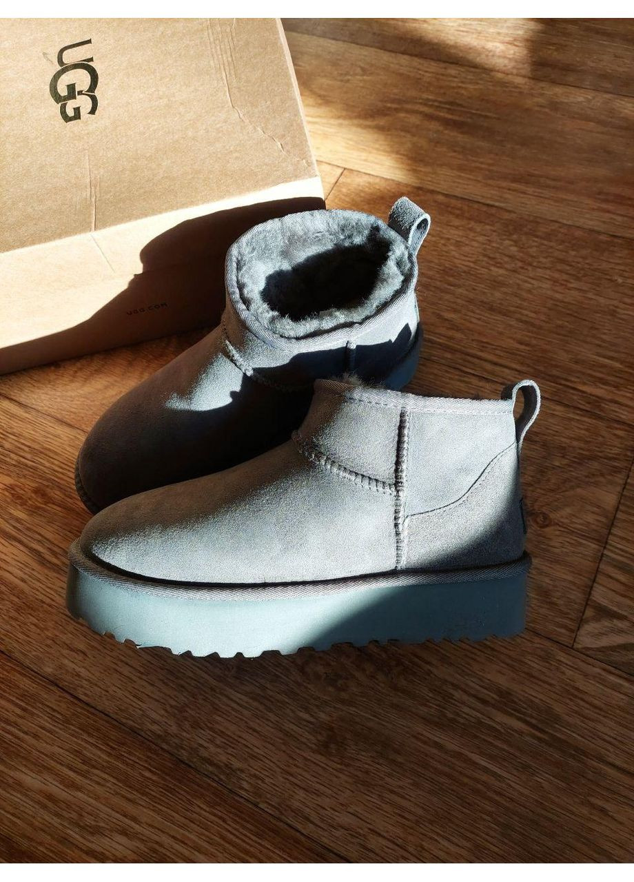 Угі Чоловічі UGG Ultra Mini Platform Grey (Замша) (366320933)