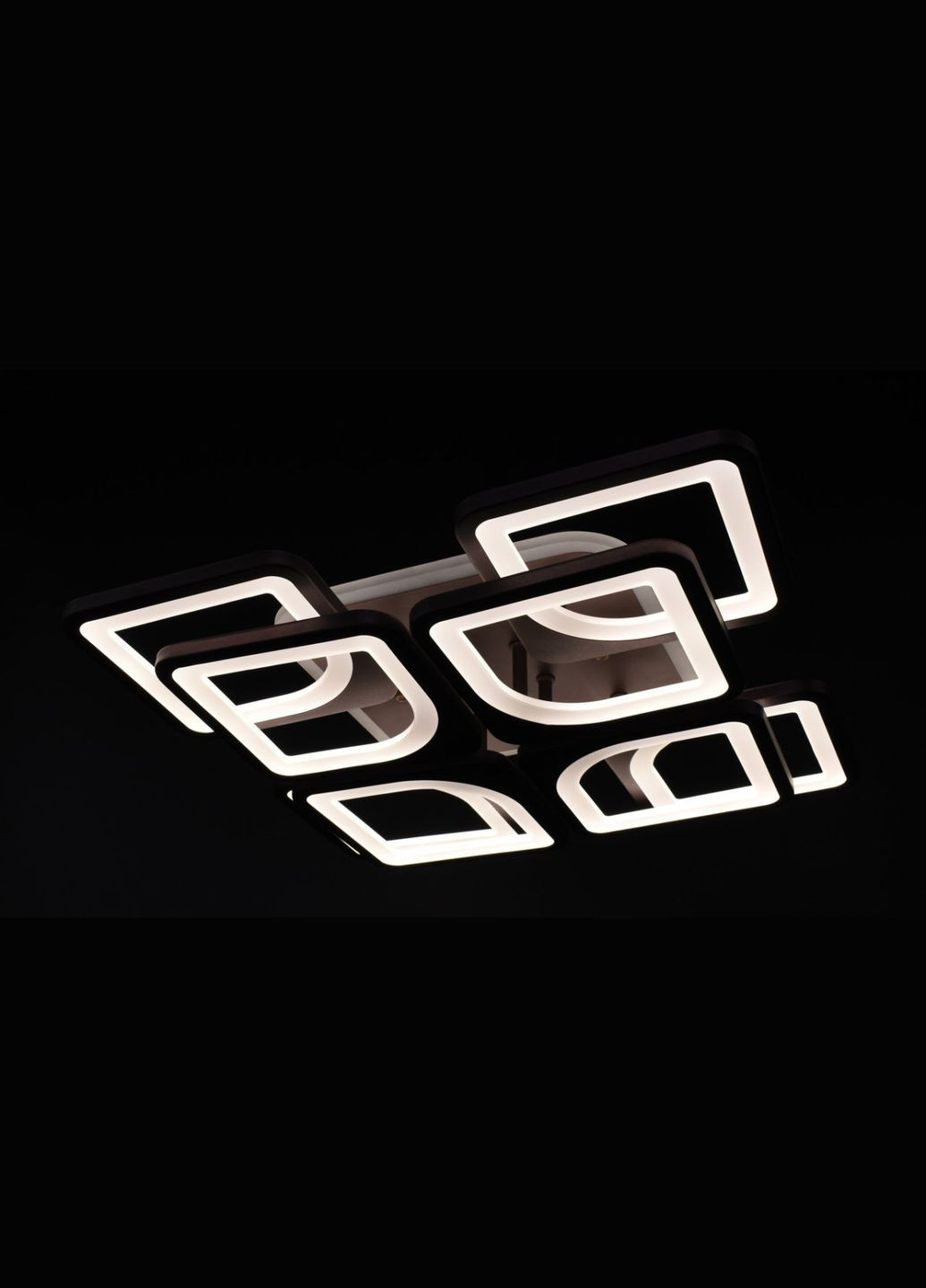 Люстра светодиодная потолочная LED светильник для квартиры на потолок лэд с пультом 26114 Коричневый 11х43х43 см. Sunnysky (364754106)