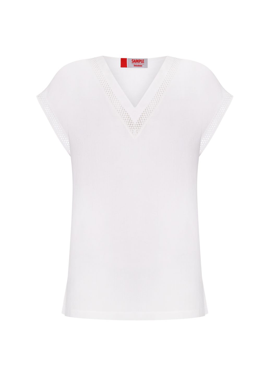 Белая блуза без рукавов алиса Dolcedonna