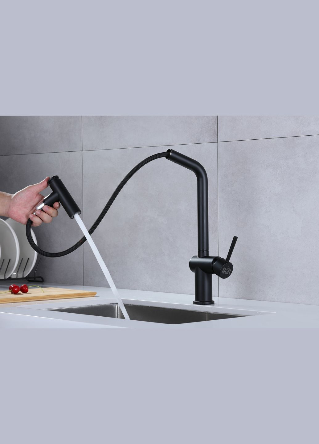 Змішувач для кухні з висувним виливом FBB-44 Nett (336938053)