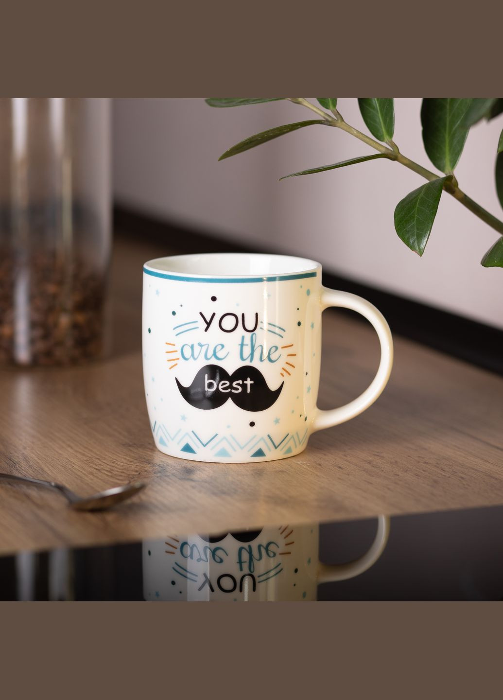 Чашка порцелянова YOU ARE THE BEST 450 мл чоловіча No Brand (361678441)