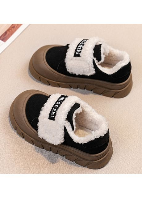 Цветные зимние кроссовки детские утепленные mianzhi, черный No Brand