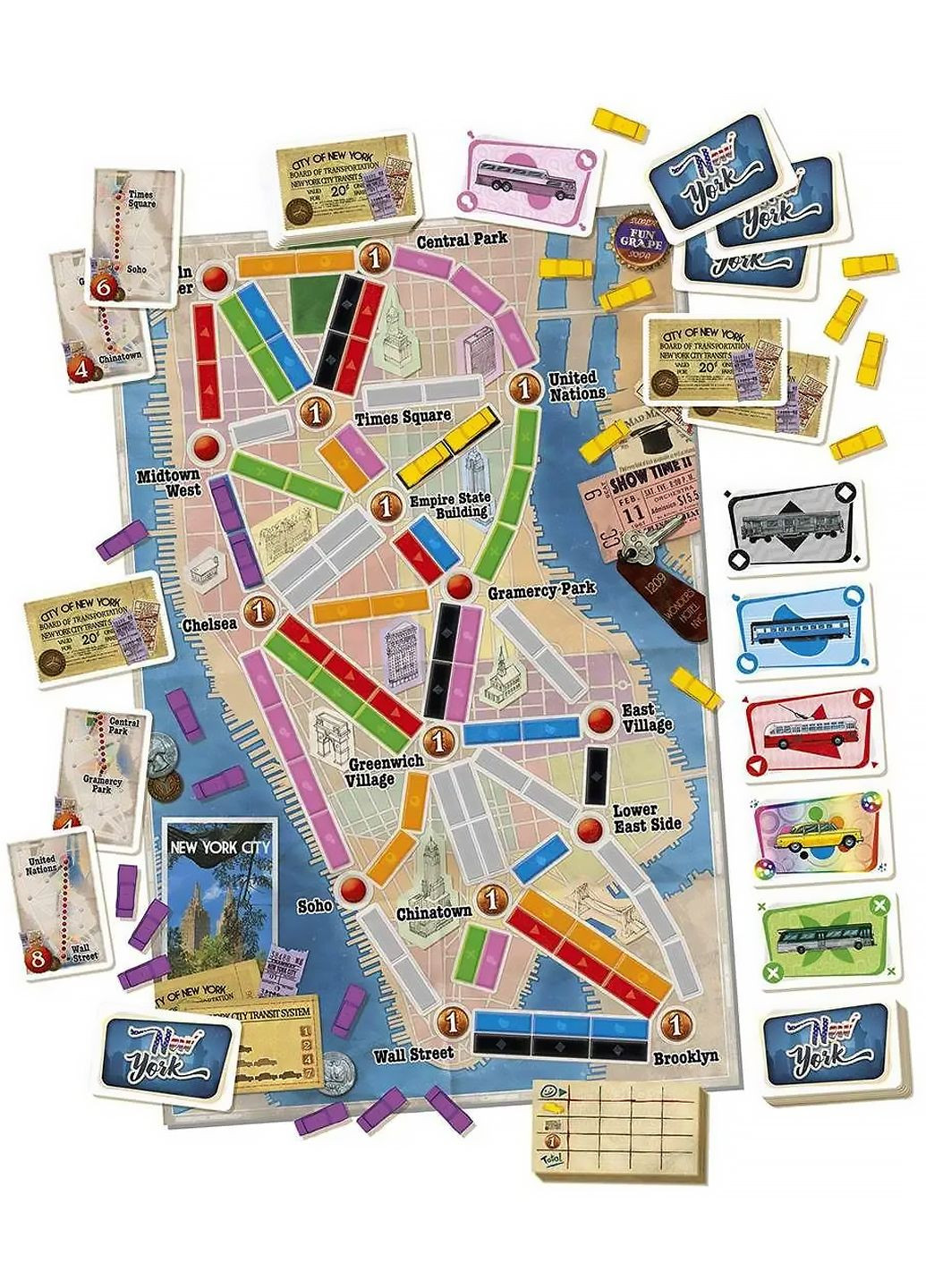 Настольная игра Билет на поезд: Нью Йорк / Ticket to Ride: New York Game (328934894)