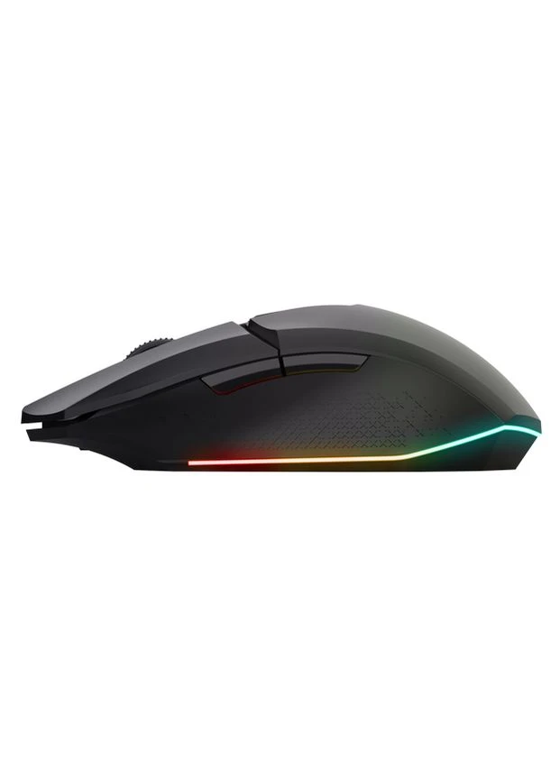 Миша бездротова GXT 110 FELOX, Black, USB 2.4GHz, оптична (сенсор PAW3212), 800 - 4800 dpi, 6 кнопок, акумулятор (25037) Trust (390003032)