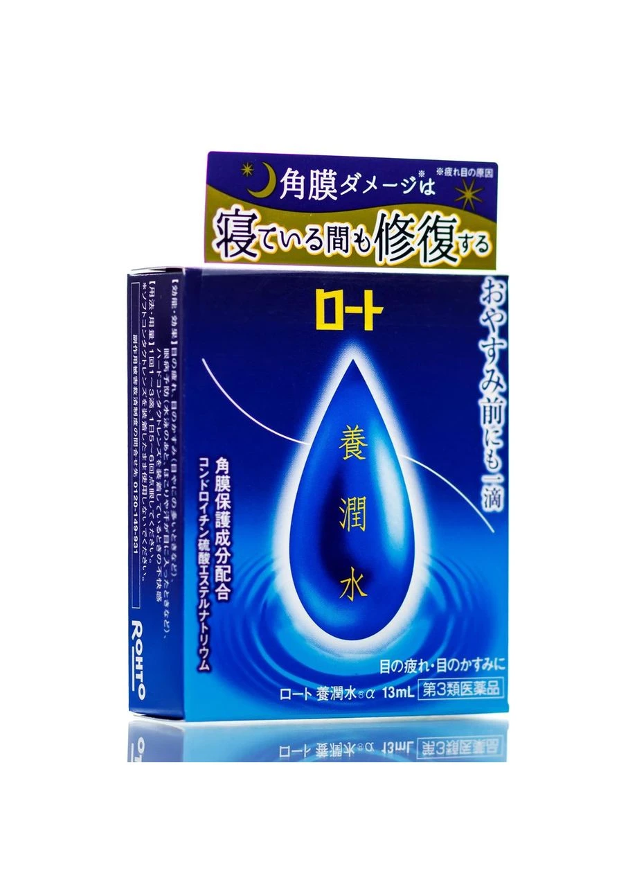 Нічні краплі для очей із гіалуроновою кислотою Night Eye Rohto (372596095)