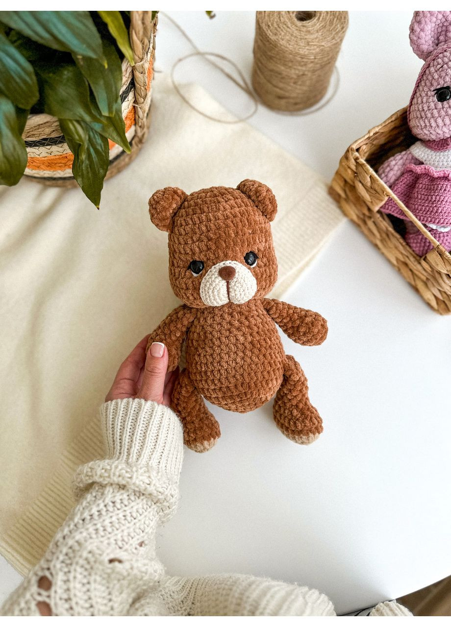 Плюшевий ведмедик 26 см., амігурумі іграшка з плюшу No Brand (352474134)