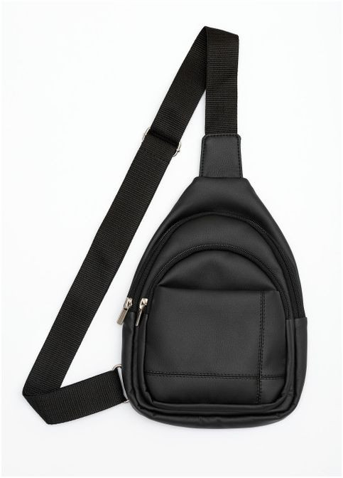Сумка чоловіча через плече слінг із екошкіри Brooklyn 29SH Чорний Sambag (302008278)