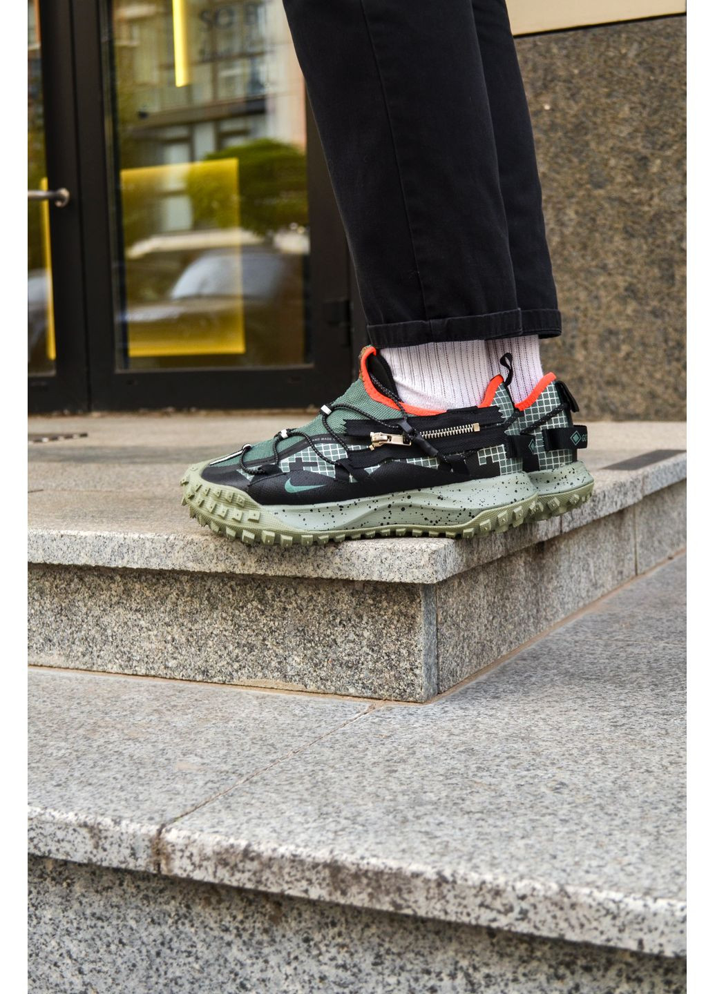 КРОССОВКИ ЖЕНСКИЕ NIKE ACG MOUNTAIN FLY GREEN НАЙК АСЖ МАУНС ФЛАЙ No Brand серые демисезоны (368869302)