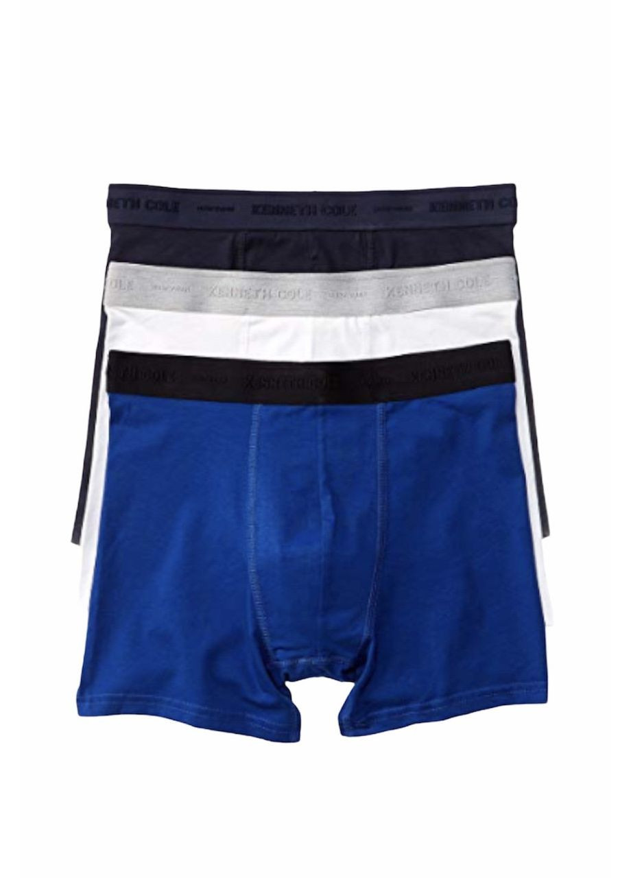 Чоловічі труси New York з бавовни-стрейч, 3 предмети, синій/білий/чорний,S.100% оригінал, USA Kenneth Cole slim fit (369133906)
