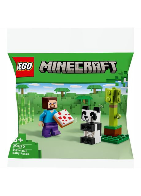 Конструктор Minecraft Стив и малыш-панда (30672) Lego (369941079)