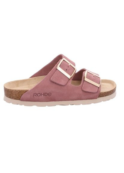 Пудровые женские шлепанцы alba, темная пудра, 5590 47, (германия) ( ) Rohde