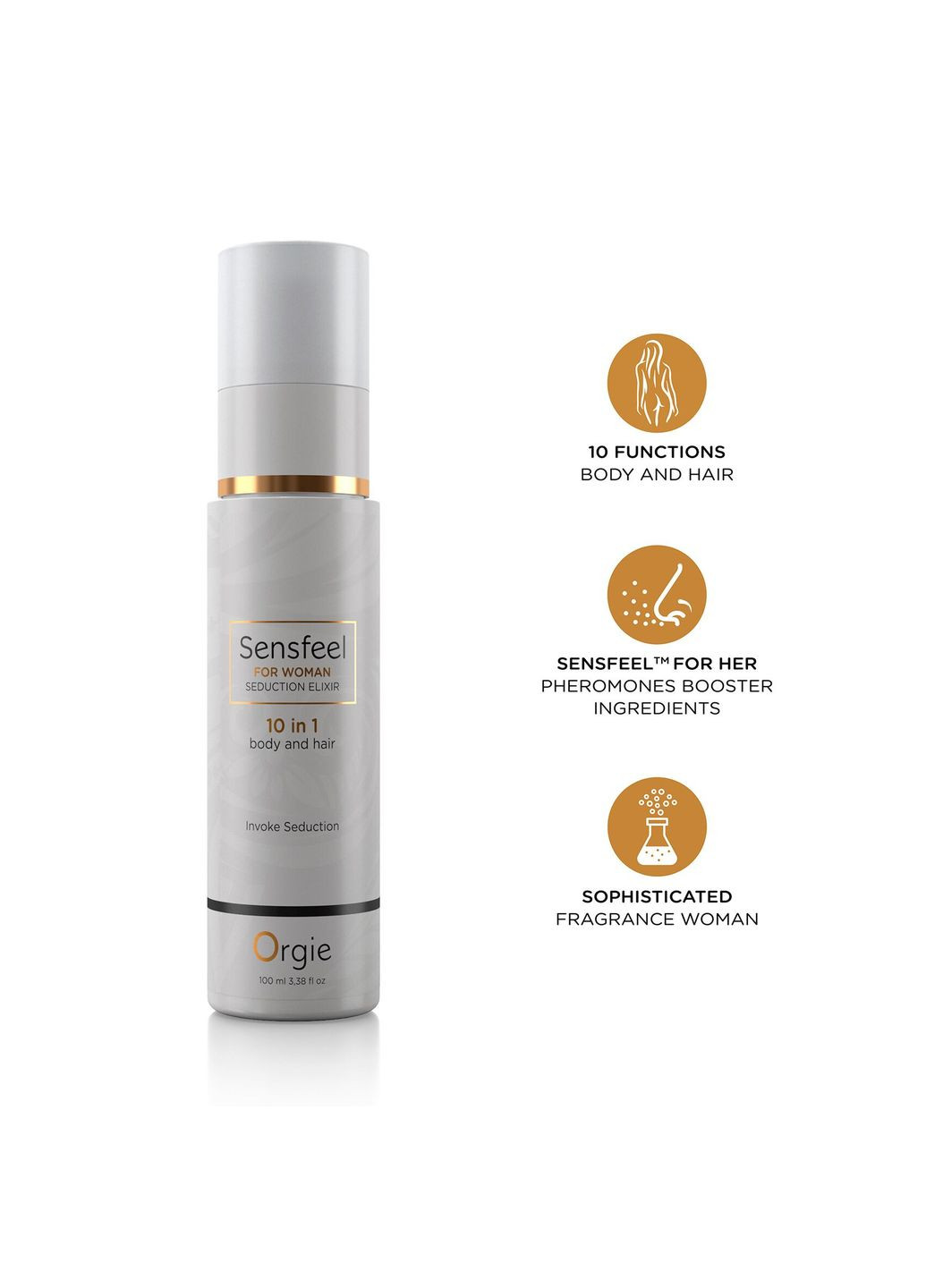 Лосьон с феромонами для тела и волос Sensfeel Seduction Elixir 10 in 1 for Woman (100 мл) Orgie (317268257)