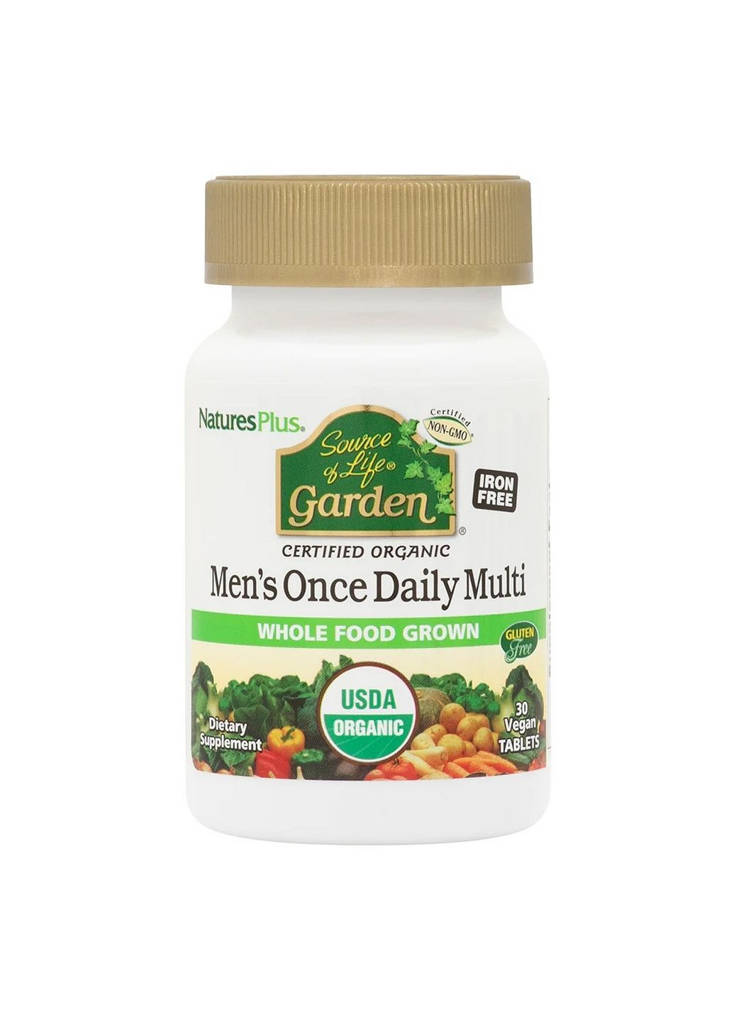 Вітаміни та мінерали Source of Life Garden Mens Once Daily Multi, 30 таблеток Natures Plus (293480284)