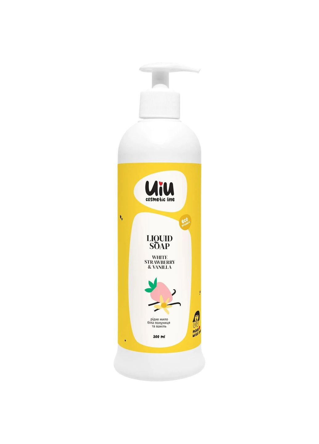 Жидкое мыло Белая клубника & Ваниль, 300 мл UIU 4820152332875 (335973327)