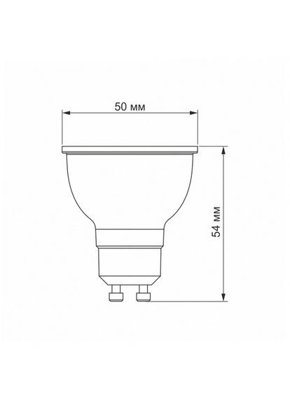 LED лампа MR16e 6W GU10 3000K Videx (366218305)