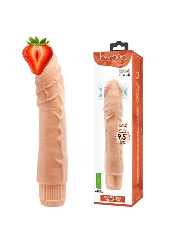 Вібратор - Barbara Dybbuk Vibrator 9,5" Flesh - Реалістичні вібратори LyBaile (335863182)