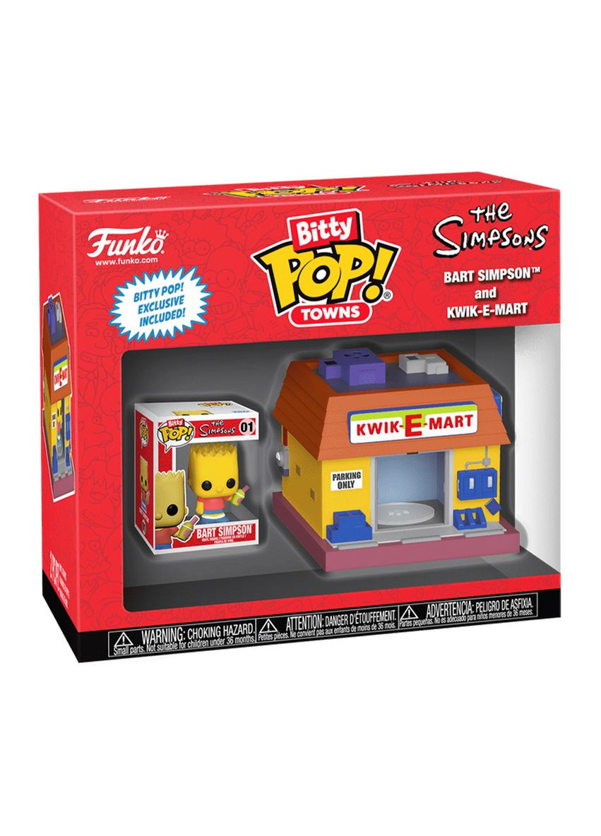 Набор фигурок Bitty Pop! Town — Барт Симпсон и Квики-Март Funko (362588484)