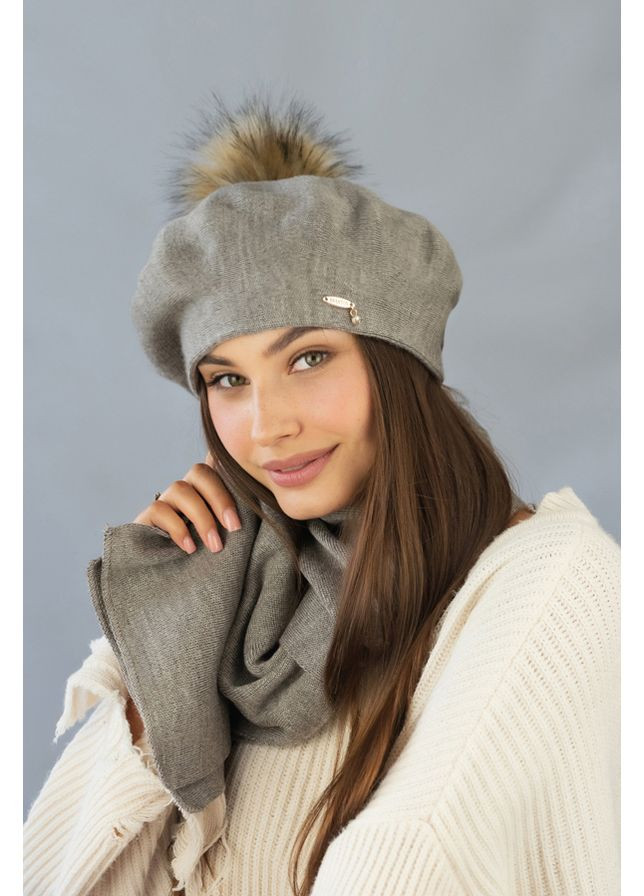 Жіночий комплект бере на флісі та шарф Ляманта Braxton (360506793)