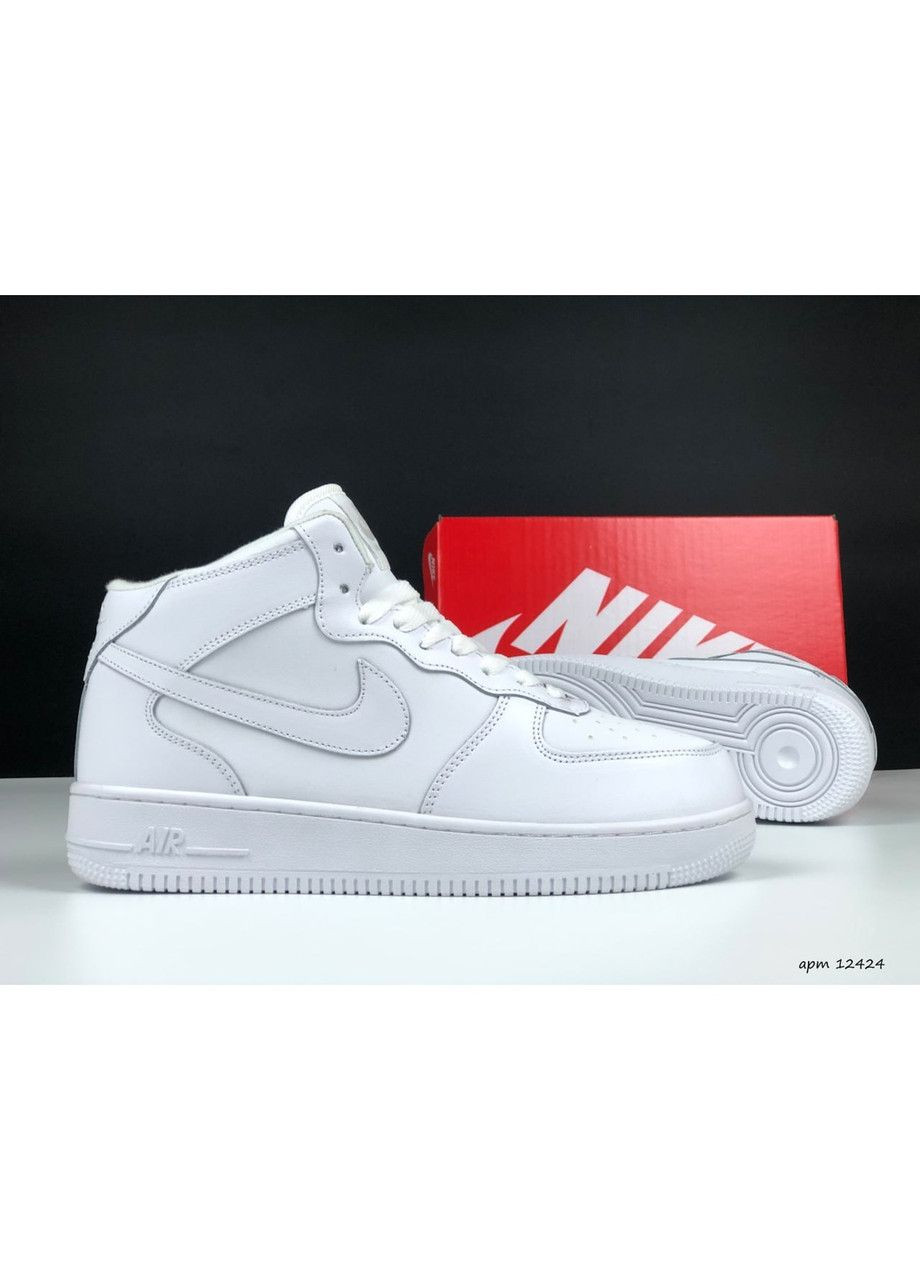 Белые зимние белые зима-термо мужские кроссовки No Brand