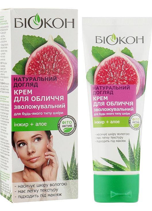 Крем для лица "Инжир + Алоэ" - Натуральный уход 75ml (292553-59694) Биокон (368621893)
