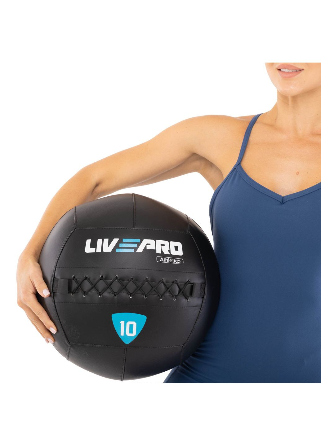 М'яч набивний медичний для кросфіту WALL BALL (вага 10 кг) LP8103-10 LiveUp (367617759)