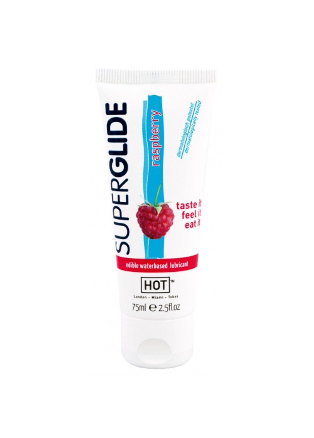 Съедобный лубрикант на водной основе Superglide Raspberry, 75 мл Hot (291120475)