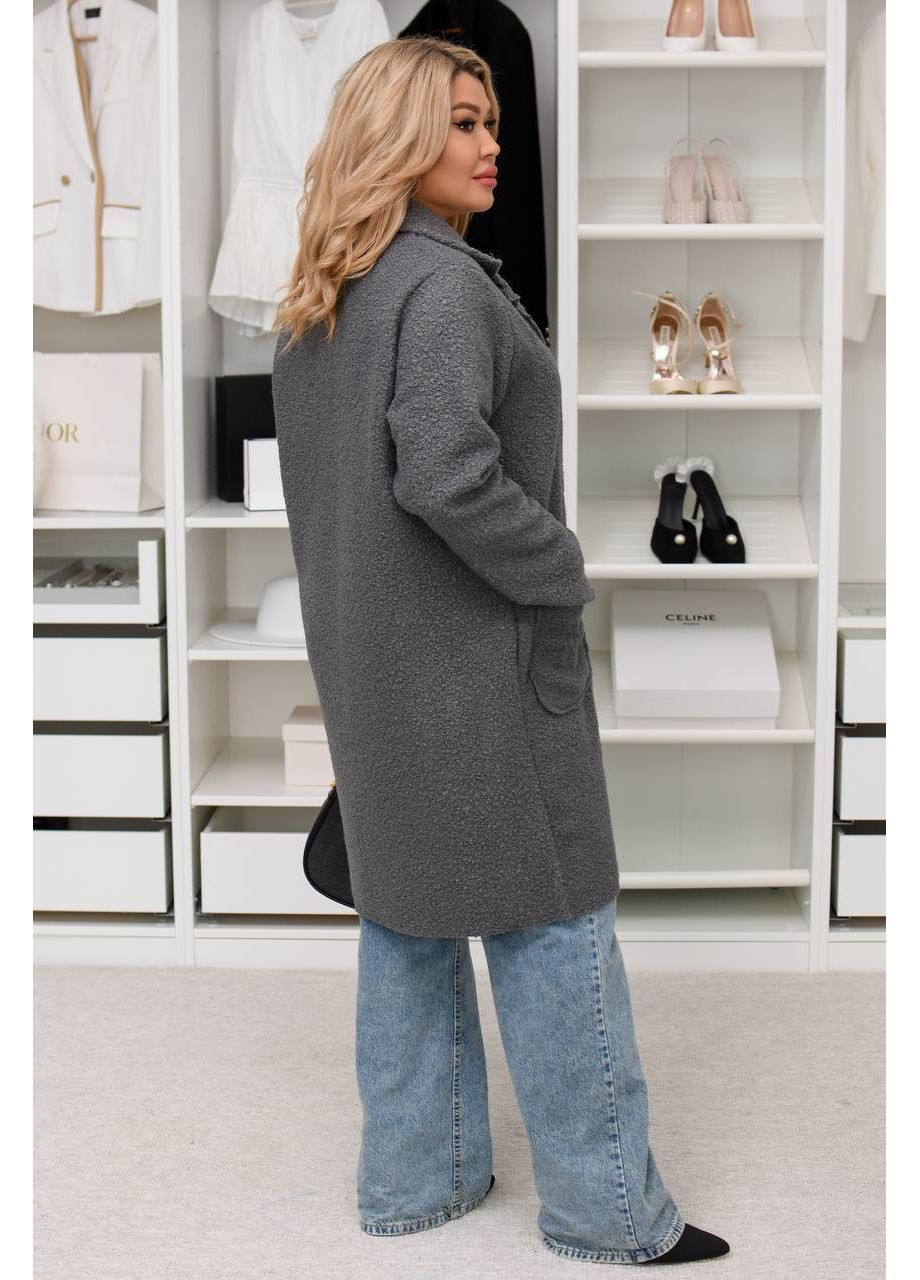 Графитовое демисезонное Пальто Україна