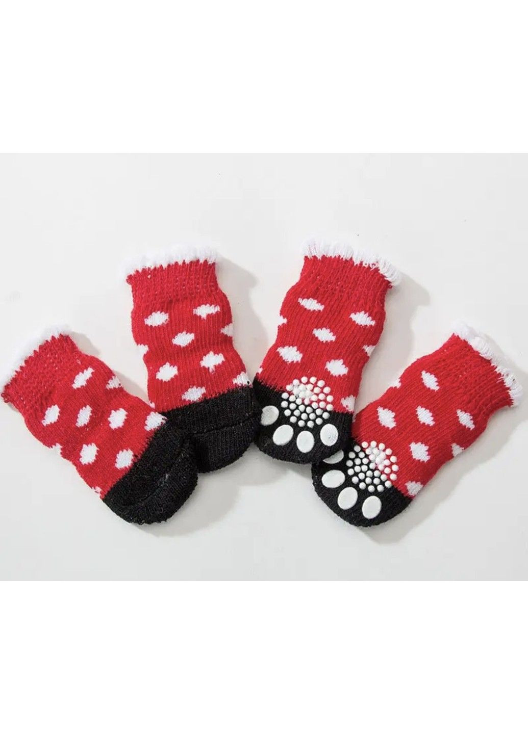 Шкарпетки для собак з нековзними накладками "RED AND BLACK" Size М Xtep (320953366)