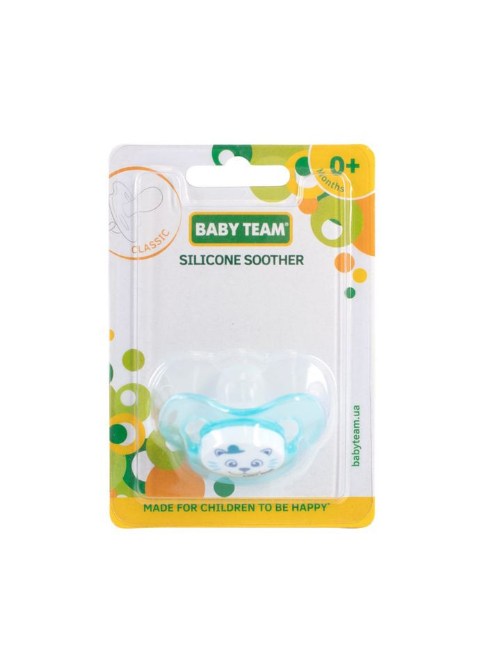 Пустушка силіконова класична 3007_голубий Baby Team (343276047)