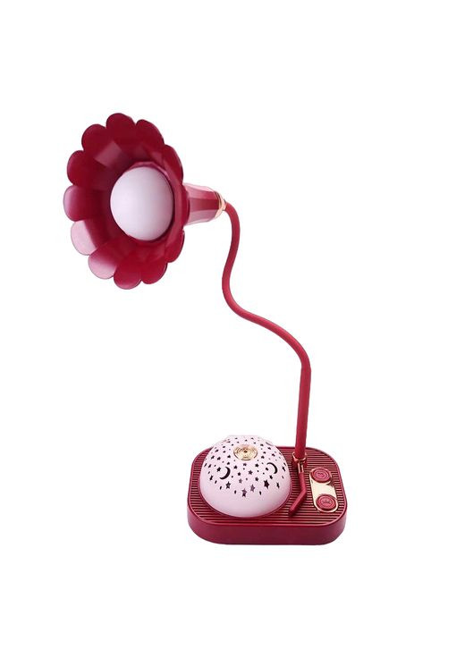 Детская настольная лампа ночник Проекция звездного неба аккумуляторная, красная No Brand (328603496)