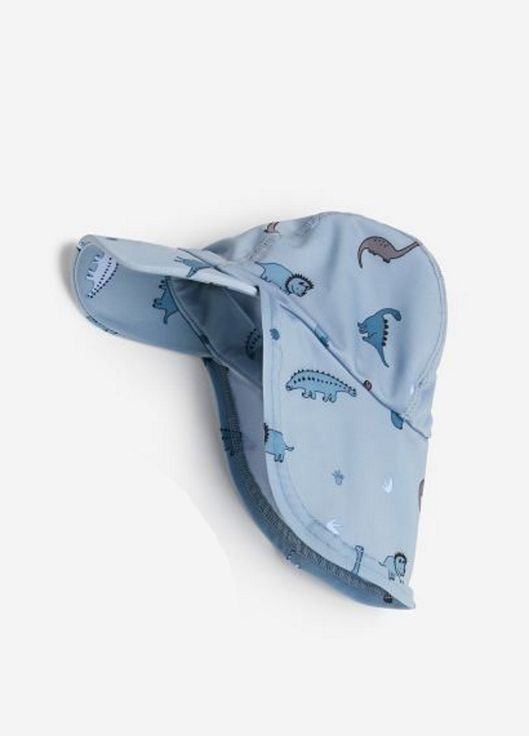 Кепка із захистом вух та шиї для хлопчика Динозавр 1119318-005-1 блакитний H&M (289715762)