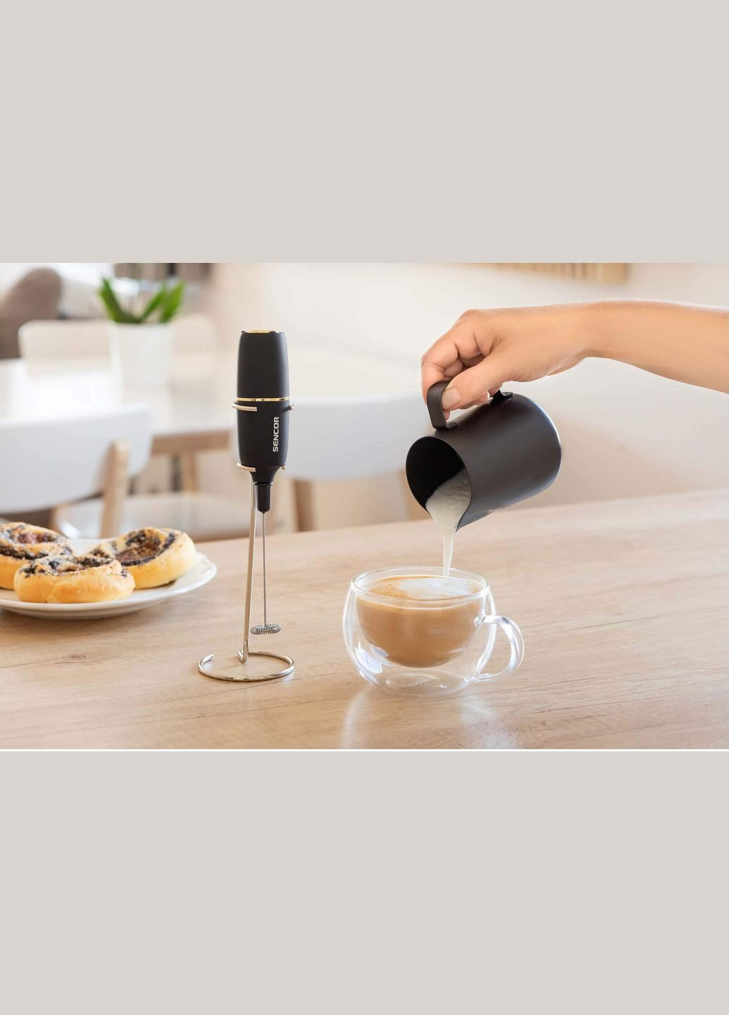 Спінювач молока SMF 1010BK (6721981) Sencor (314975660)