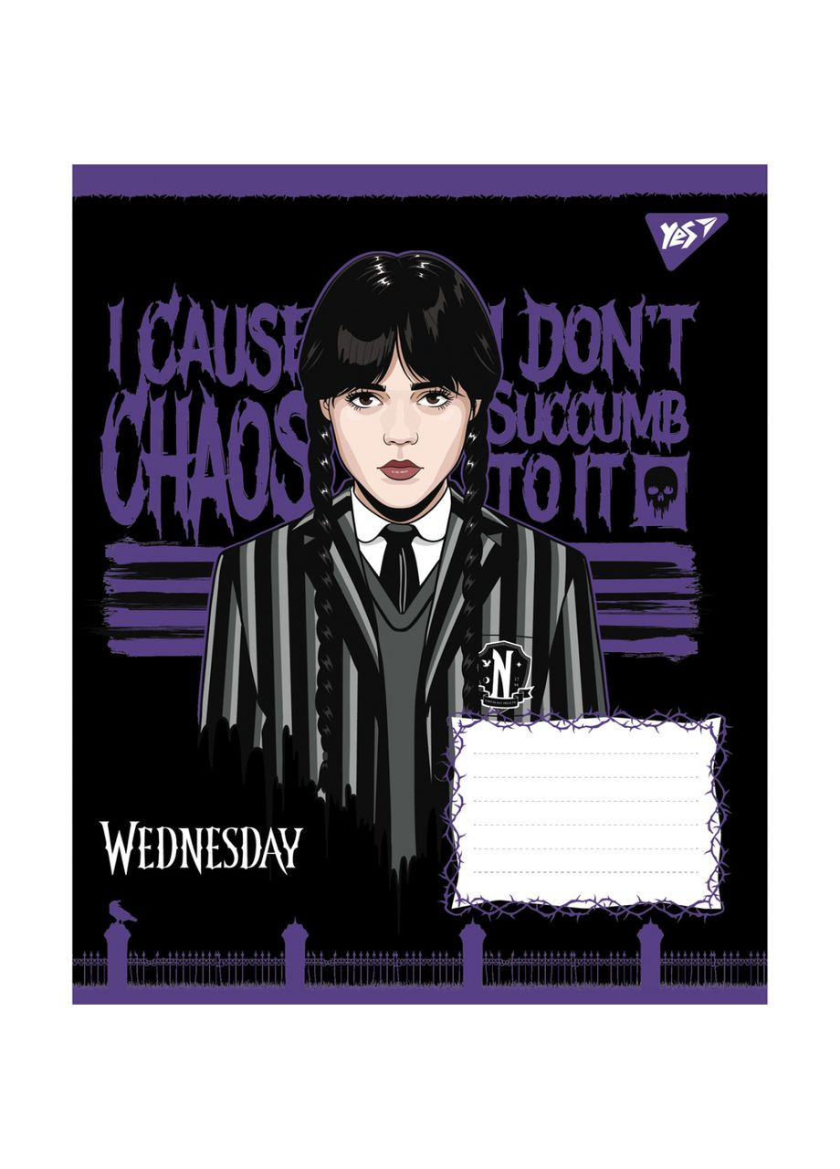 Зошит учнівський Wednesday Школа Загадок А5, в клітинку, 18 аркушів, в асортименті () Yes 768264 (352540008)