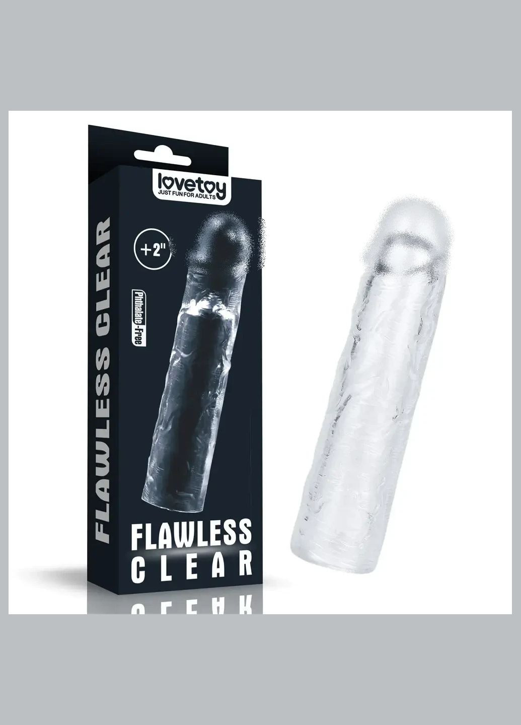 Насадка - Flawless Clear Penis Sleeve Add 2" Clear Lovetoy (335863508)