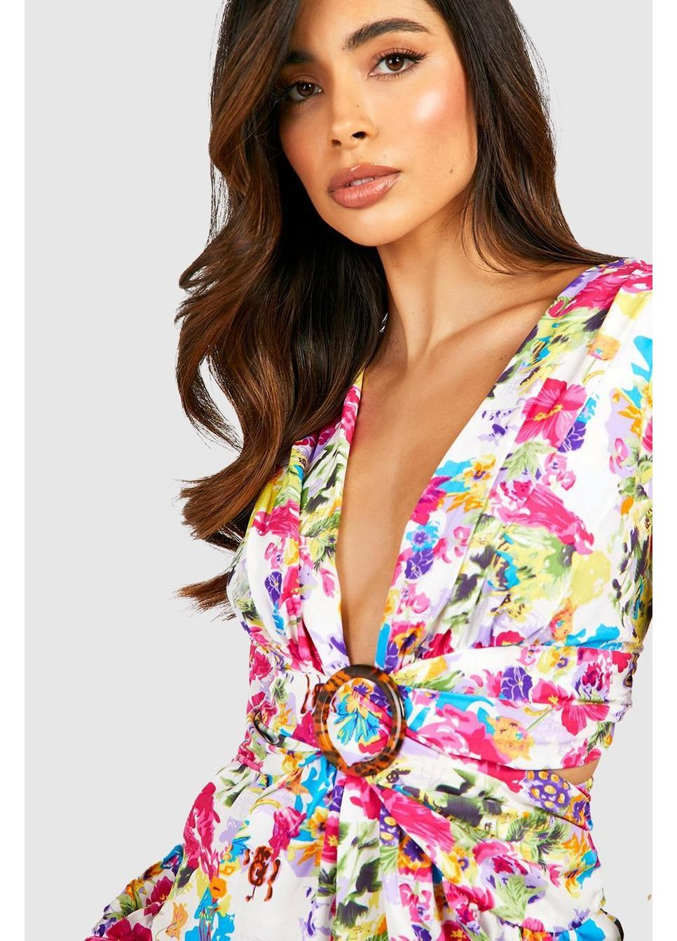 Комбінезон Boohoo квітковий комбінований