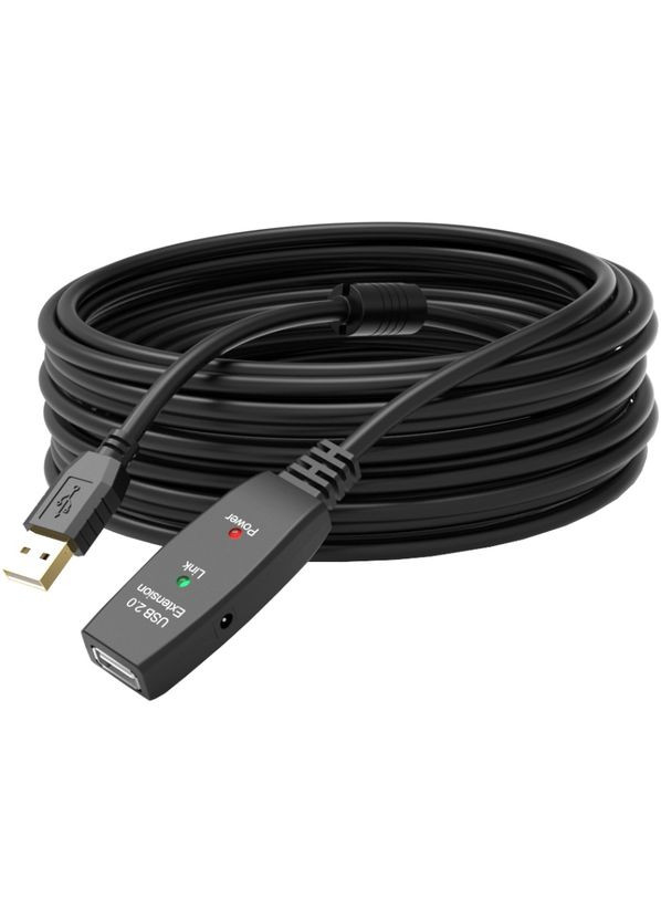 Кабель продолжатель USB 2.0 AM-AF, 30.0 м, активный, с дополнительным питанием China (360604722)