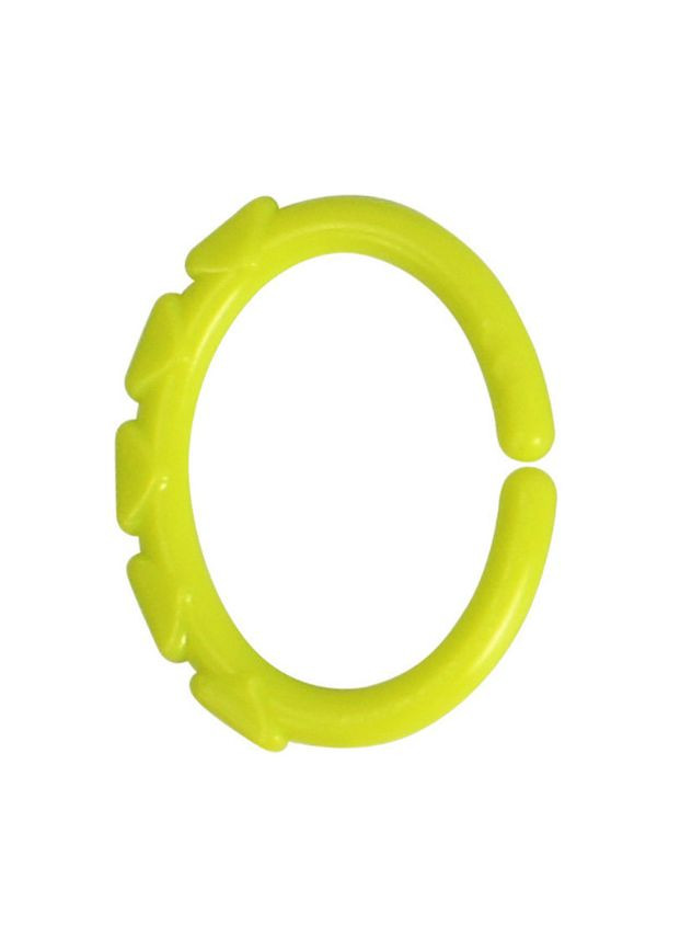 Карабин-кольцо для игрушек, пластиковый, 6,5х5 см, желтый No Brand (340484772)