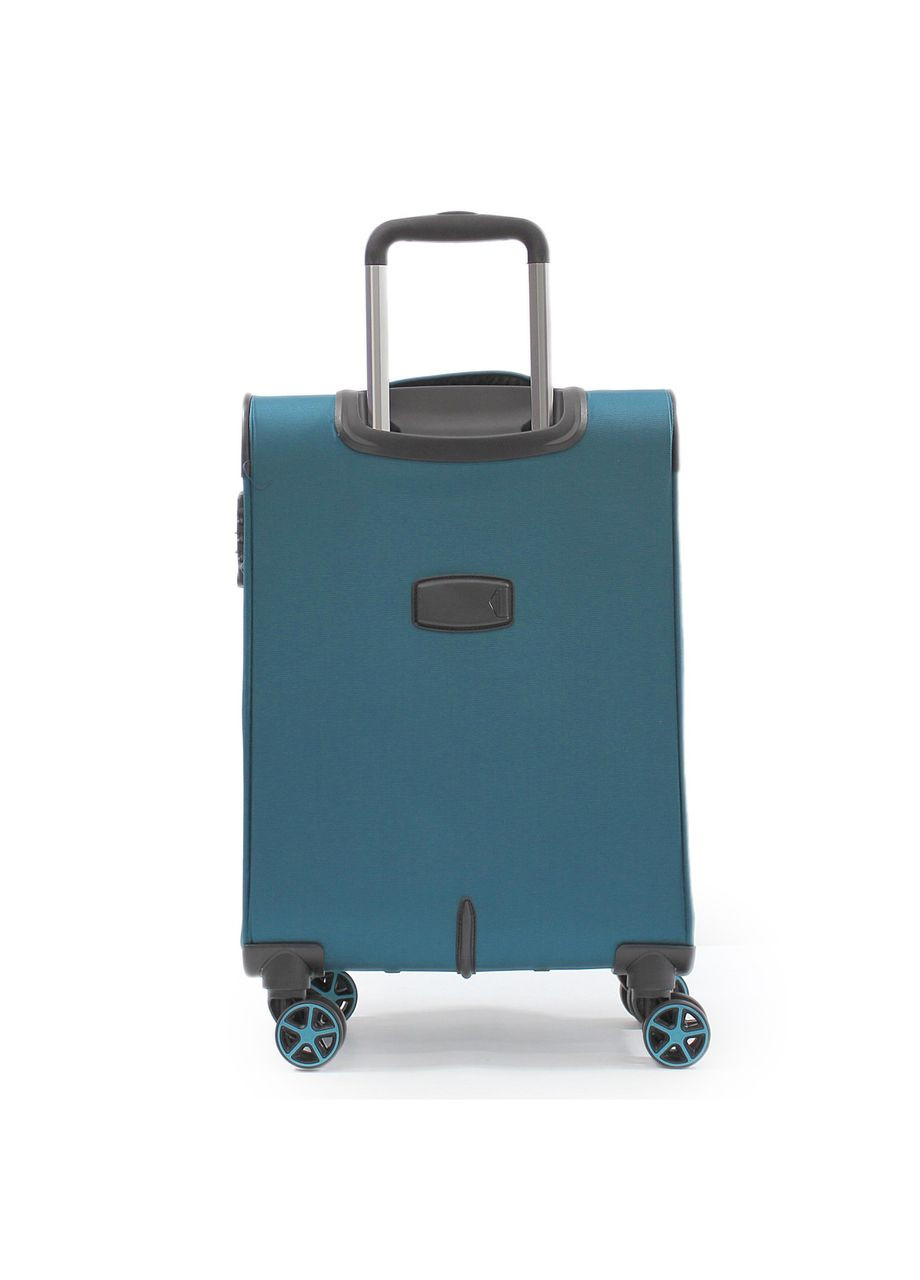 Валіза ручна поклажа S тканина бірюза 55х37х20/35л/2.7кг/Snowbal 21505 Snowball (324802015)