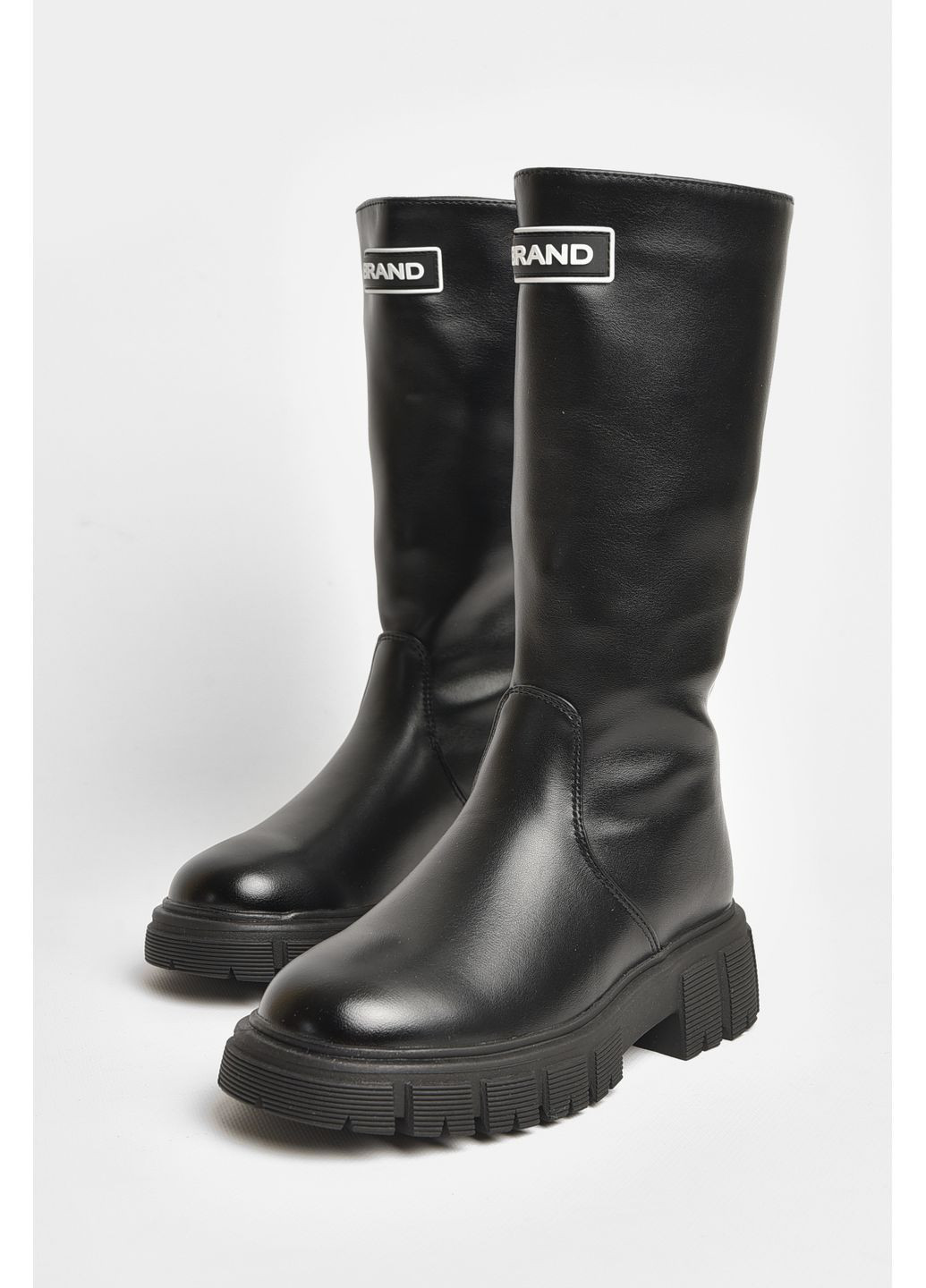 Чоботи демісезонні дитячі дівчинка чорного кольору Let's Shop (362152556)