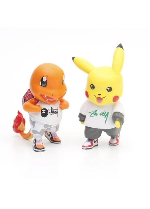 Покемон Пікачу Pokemon Pikachu Чармандер, Псік, Сквіртл, Бульбазавр, Снорлакс ігрові фігурки 610.5см 6 шт. Shantou (295931662)