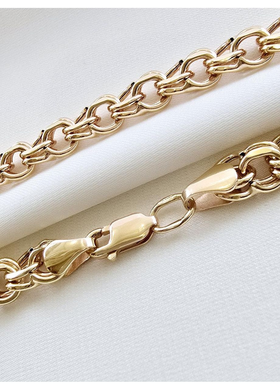 Золотой браслет «Бисмарк» Столичная ювелирная фабрика (18см) 310306-1, золото 585 пробы. Столична Ювелірна Фабрика (355795873)