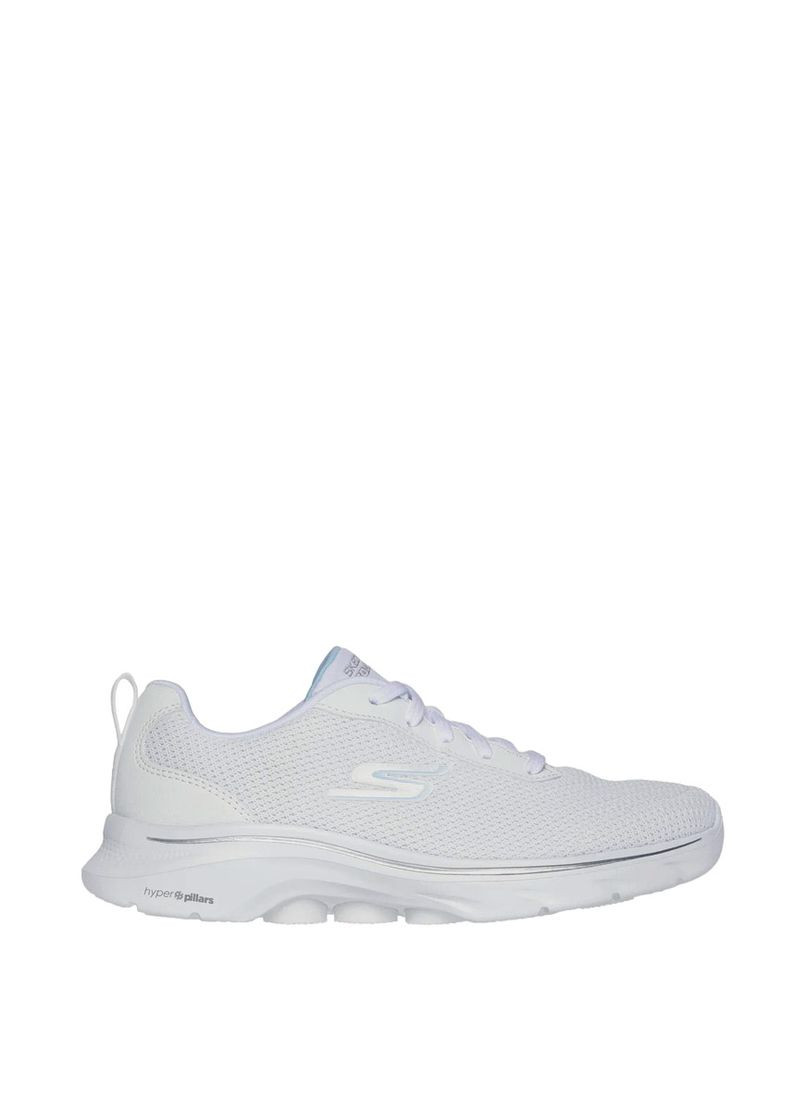 Белые всесезонные женские кроссовки 125207-wht белый ткань Skechers