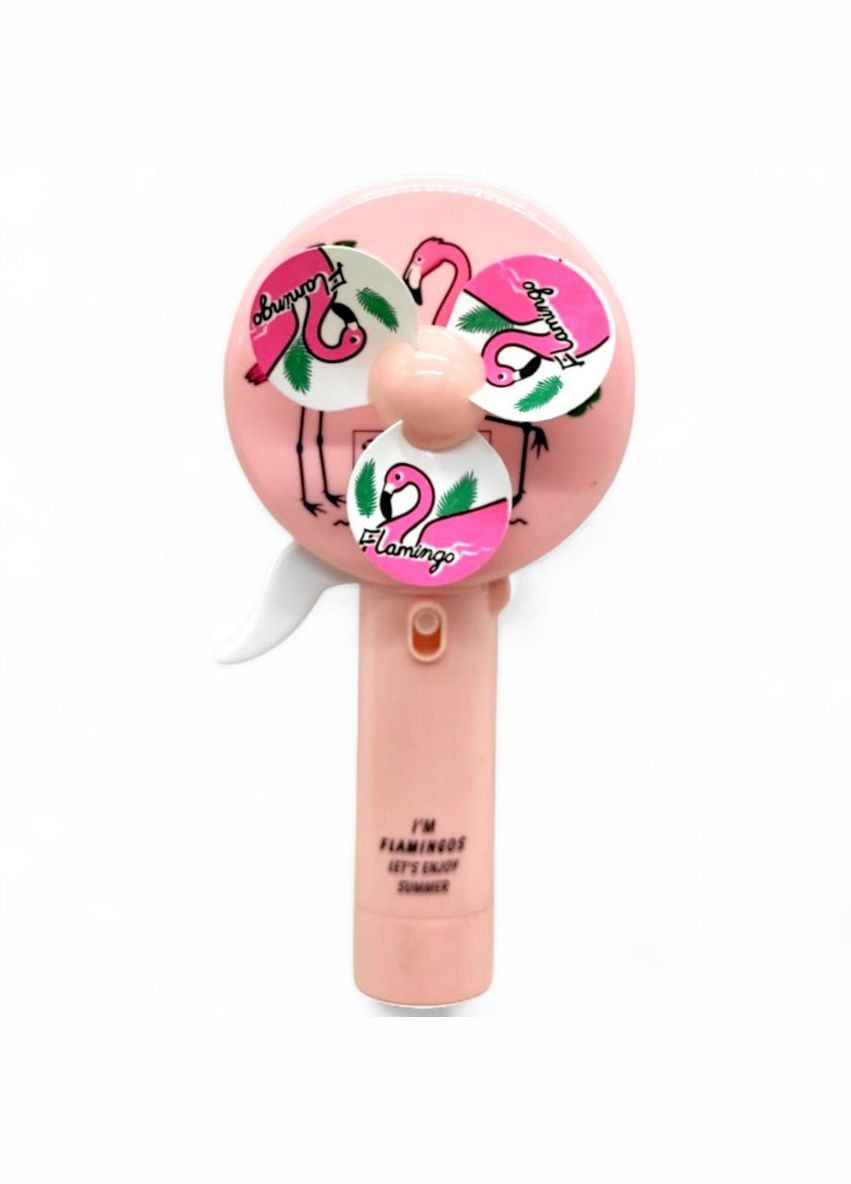 Вентилятор ручной (18 см) "Фламинго", розовый MIC (334024771)