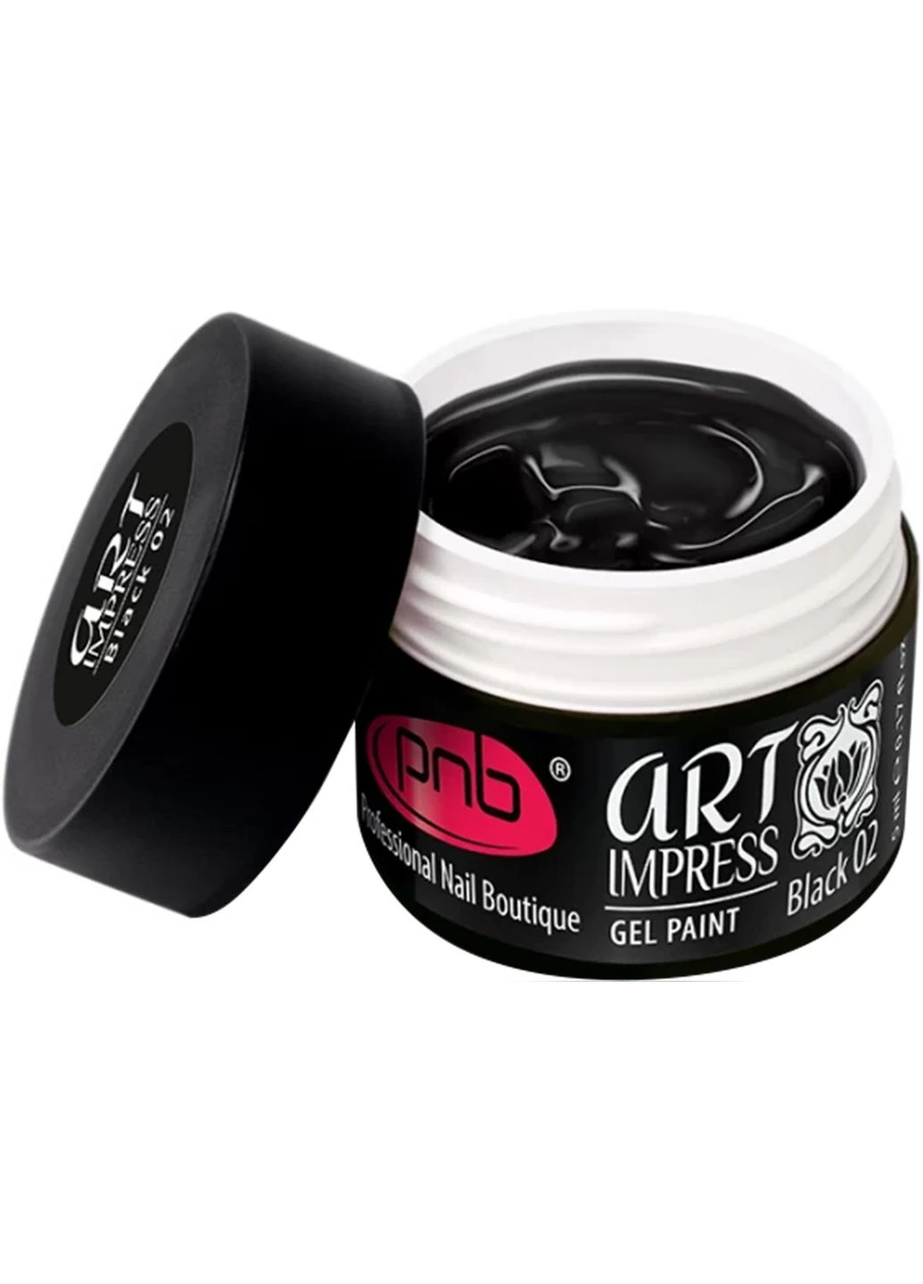 Гель-фарба Арт Імпресс чорна Art Impress gel paint, black,, 5 мл PNB (352169650)