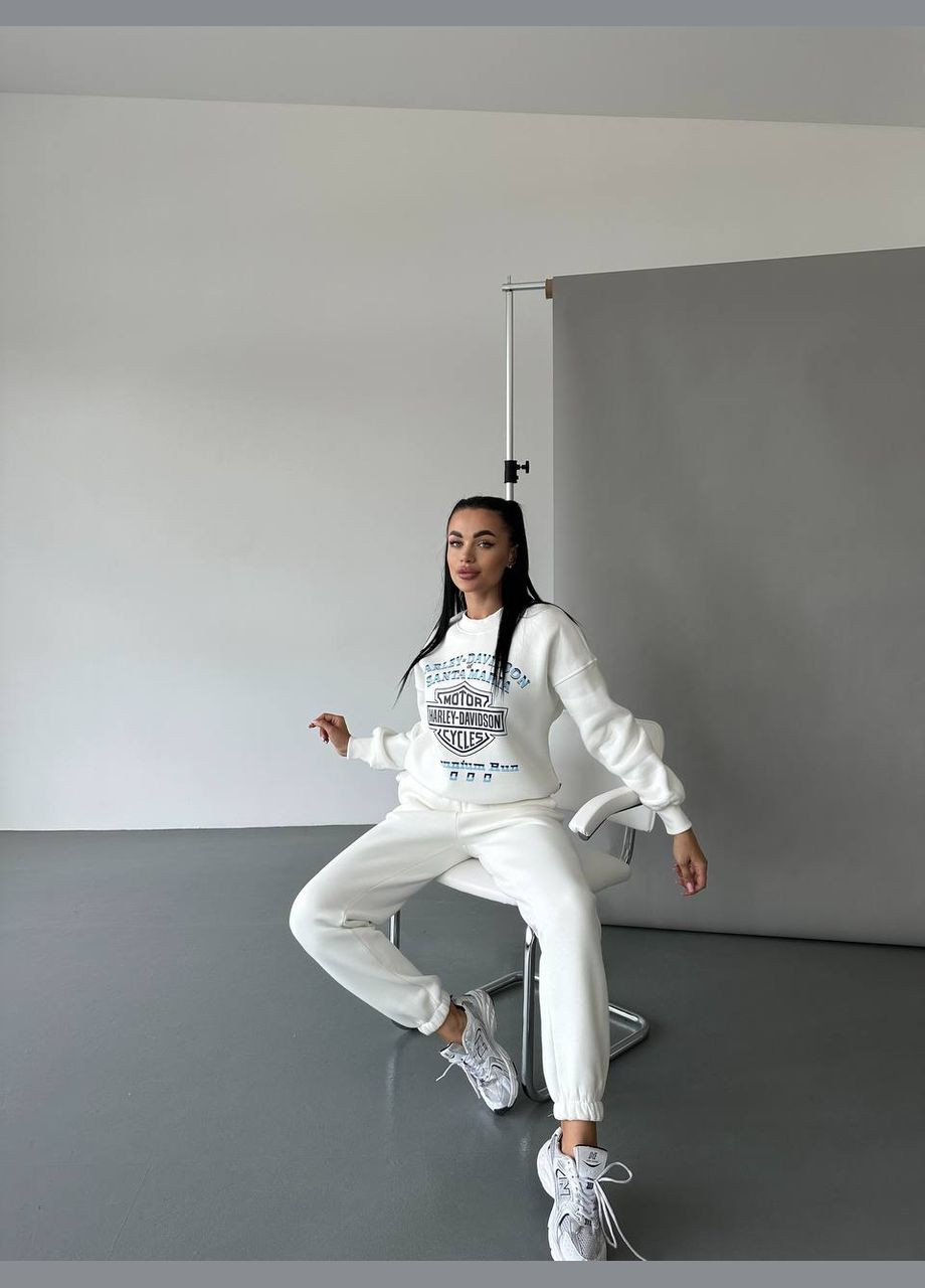 Молочний жіночий теплий світшот Fashion (313866872)