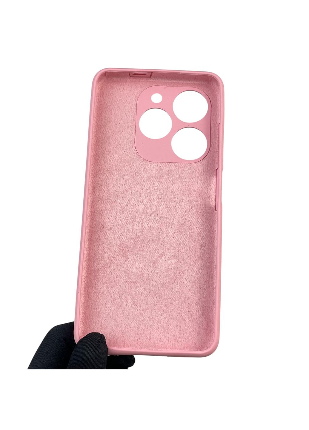 Чехол для Spark 20C BG7n силиконовый с микрофиброй нескользящий на техно спарк 20с розовый Tecno (366389001)