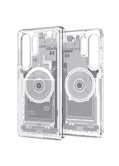 Прозорий чохол Ultra Hybrid MagSafe Zero One White для Samsung (ACS08958) Spigen Galaxy S25 Ultra (369766746)